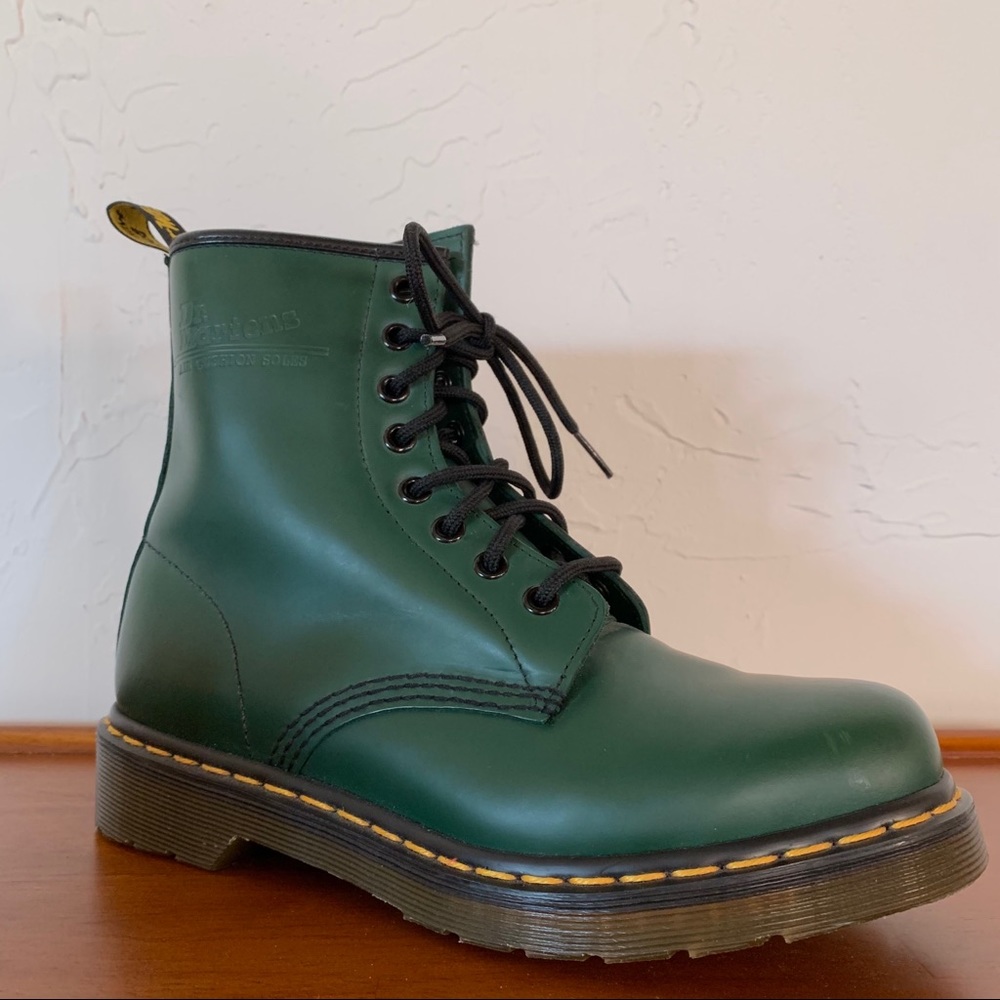 Forest Green Dr. Martens Boots
